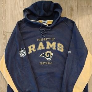 VTG Y2K Reebok St.Louis Ram NFL Hoodie Mens 2XL